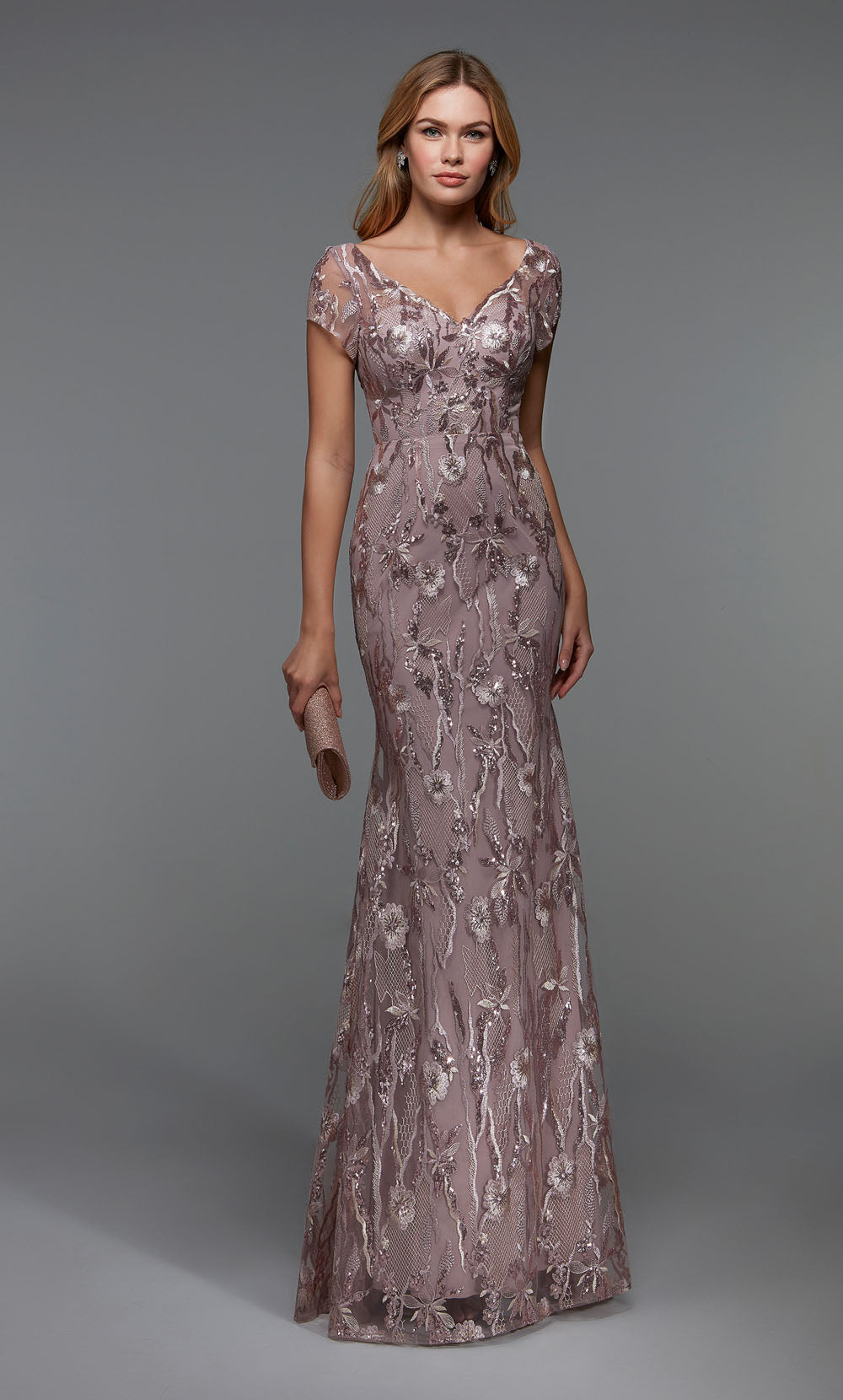 Formal Dress: 27533. Long Pretty Dresses, Illusion Neckline, Fit N