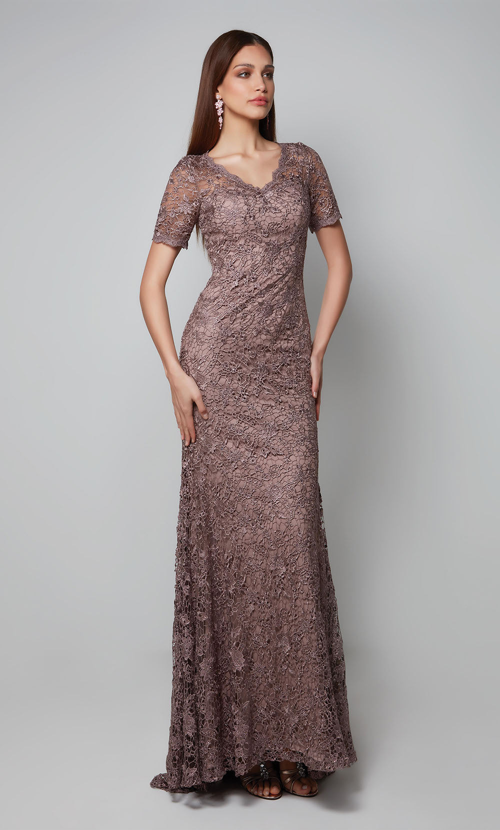 ALYCE Paris 27561 Special Occasion V-neck Chic Straight Dress