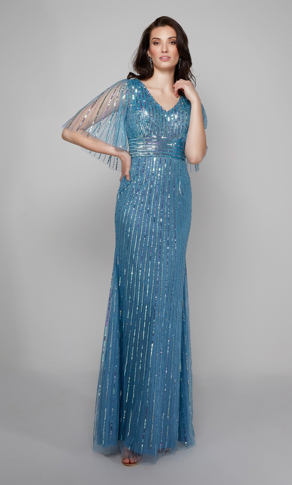 ALYCE Paris 27599 Special Occasion V-neck Shimmery/sparkly Straight Dress