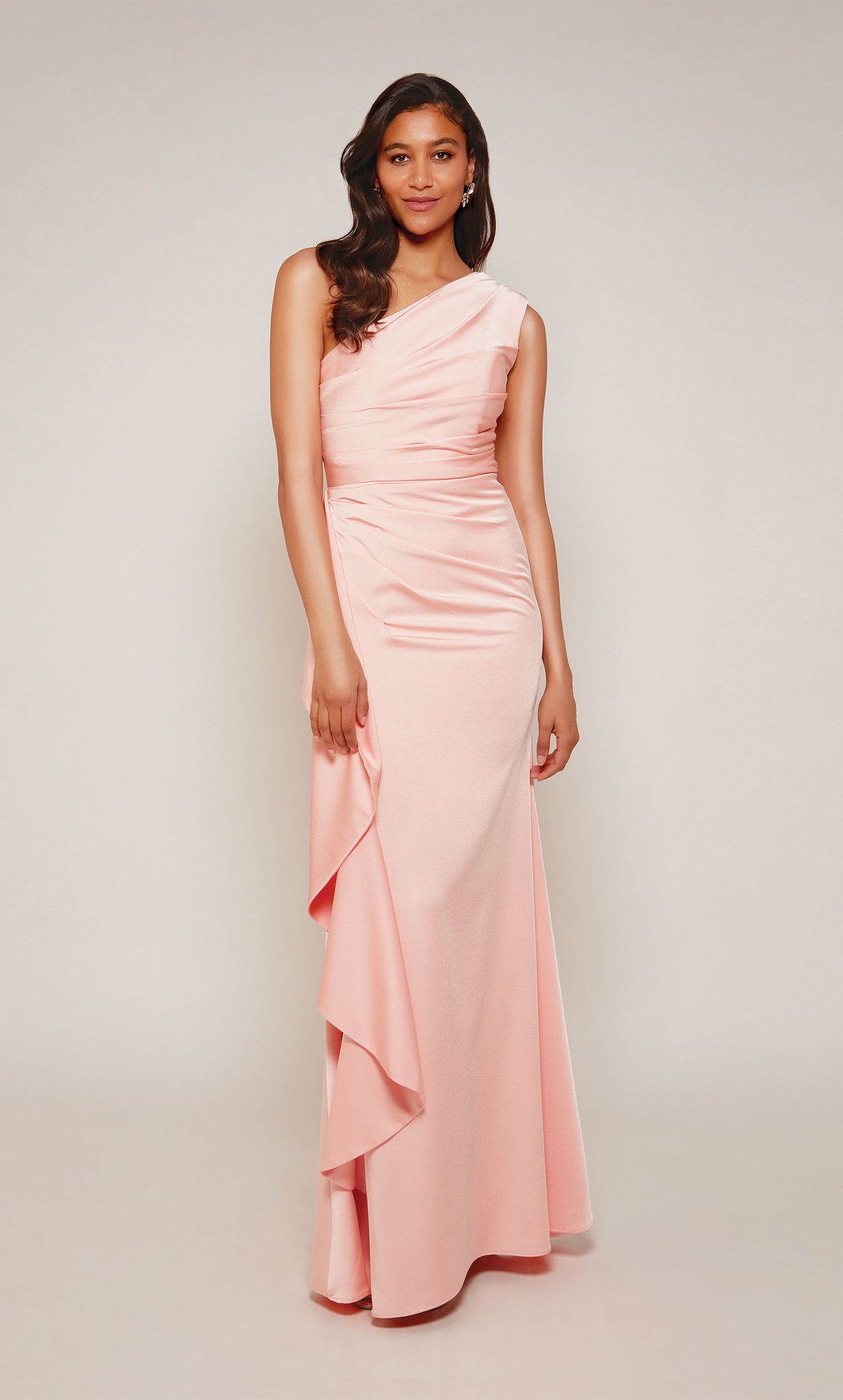 ALYCE Paris 27624 Special Occasion One Shoulder Ruched/draped Straight Dress