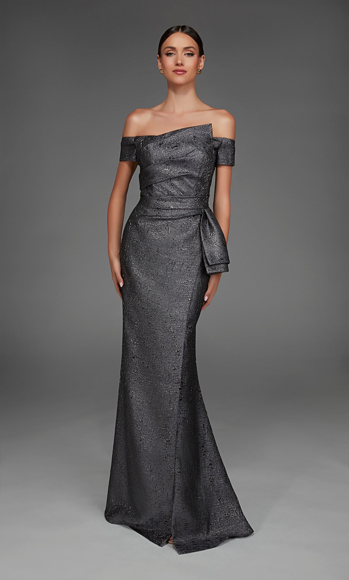 Formal Dress: 27639. Long, Off The Shoulder, Fit N Flare | Alyce