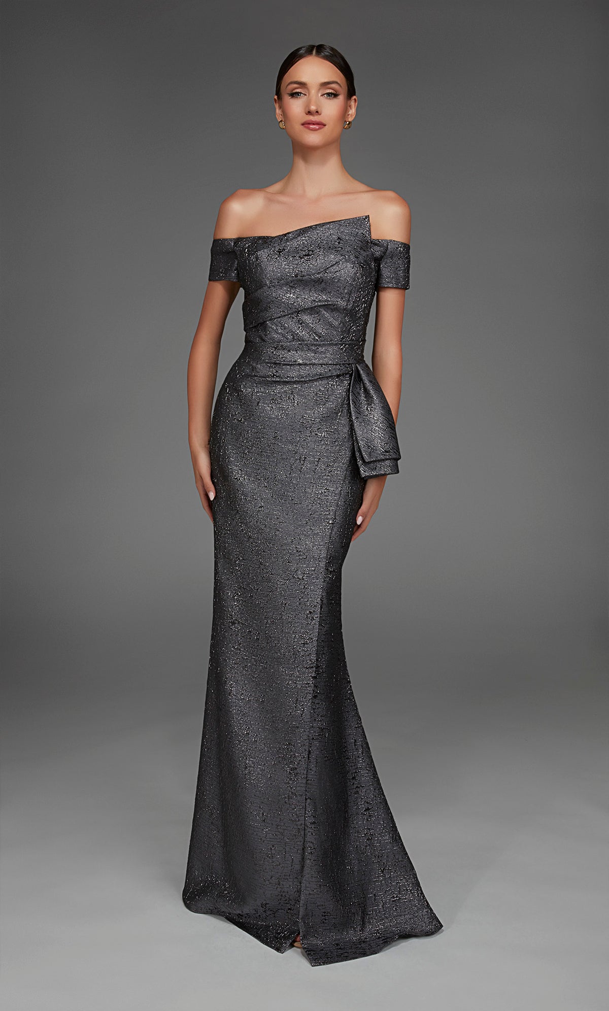 ALYCE Paris 27639 Special Occasion Off The Shoulder Neckline Elegant Straight Dress