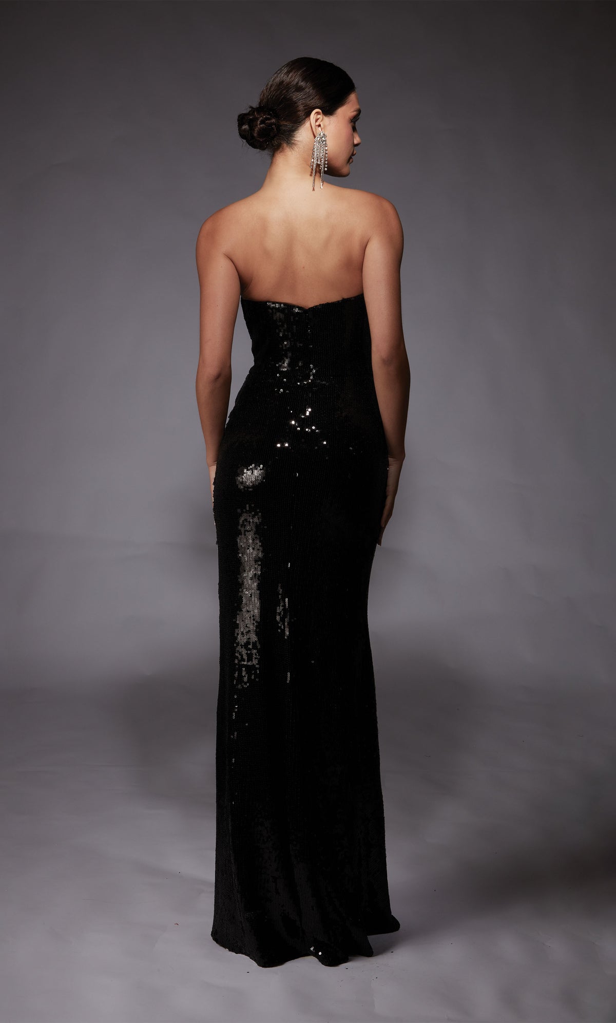 Formal Dress: 27704. Long, Strapless, Straight, Closed Back