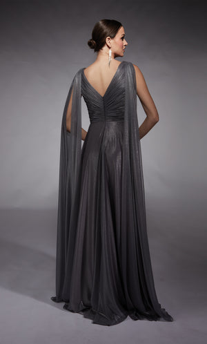 Formal Dress: 27720. Long, Plunging Neckline, A-line