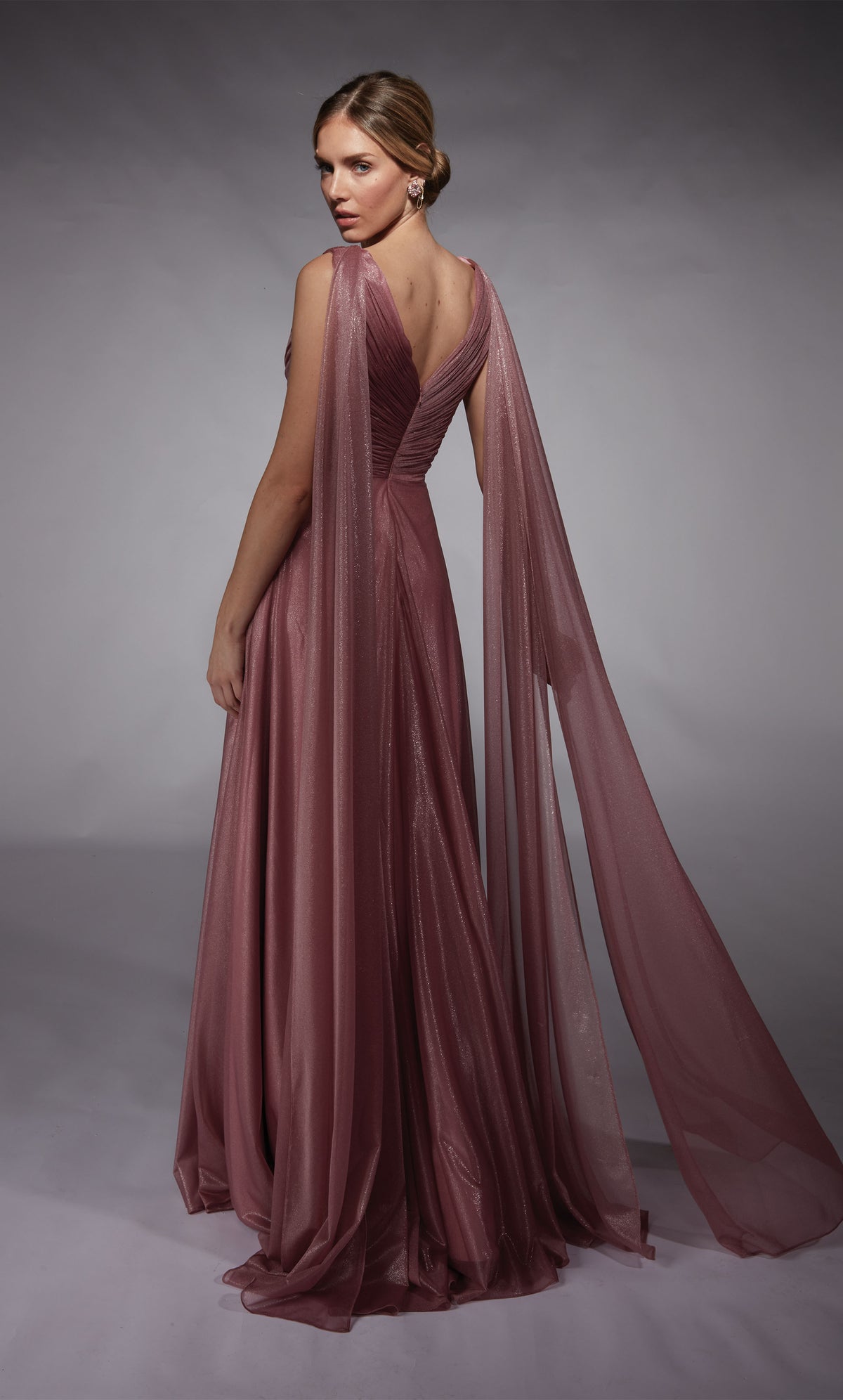 Formal Dress: 27720. Long, Plunging Neckline, A-line