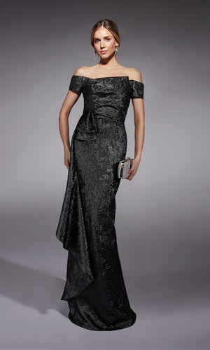 Formal Dress: 27735. Long, Off The Shoulder, Straight