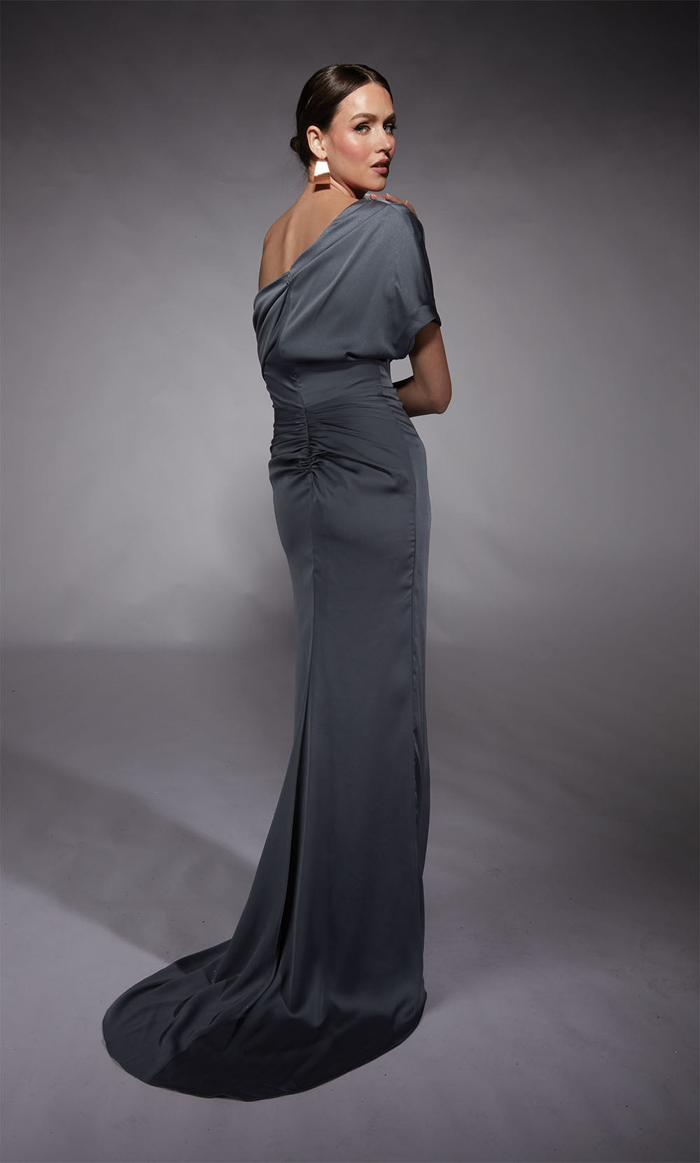 ALYCE Paris 27748 Special Occasion One Shoulder Ruched/draped Straight Dress