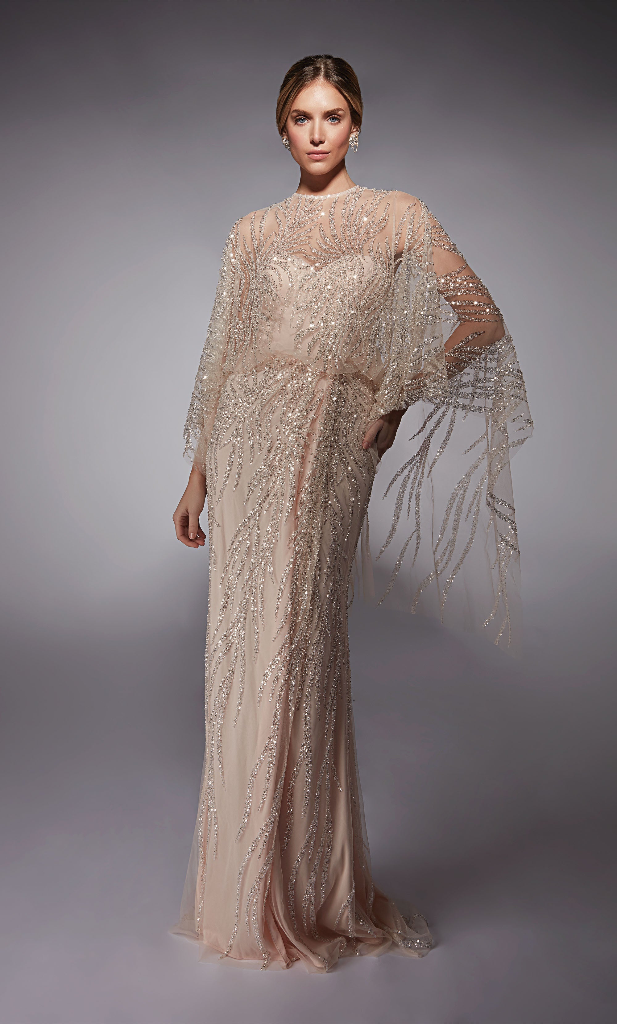 Formal Dress: 27755. Long, Illusion Neckline, Straight | Alyce Paris