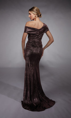 Formal Dress: 27762. Long, V-neck, Straight, Closed Back