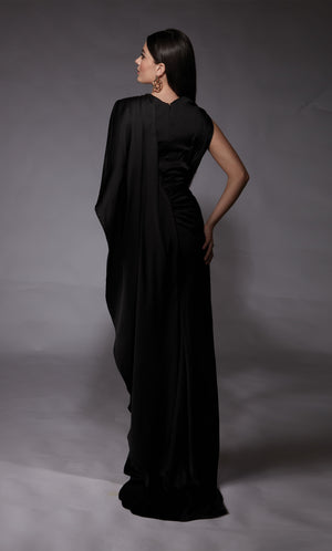 Formal Dress: 27769. Long, High Neck, Straight, Closed Back