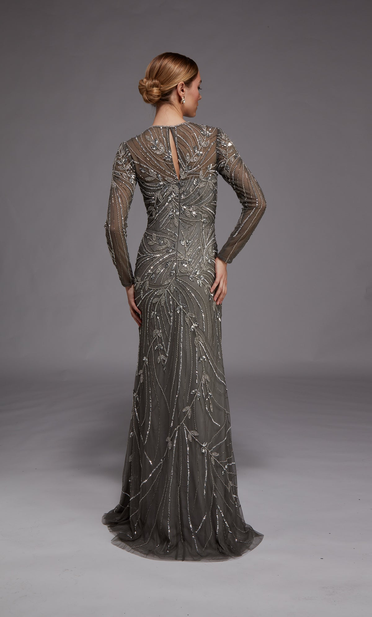 ALYCE Paris 27801 Special Occasion Scooped Neckline Embellished A Line Dress