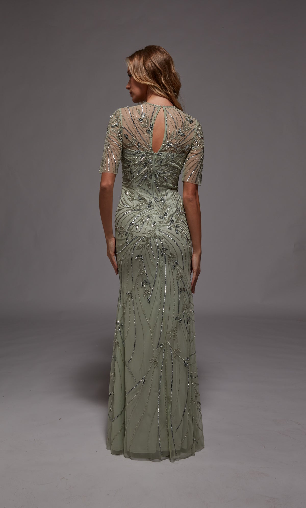 ALYCE Paris 27809 Special Occasion Scooped Neckline Shimmery/sparkly A Line Dress