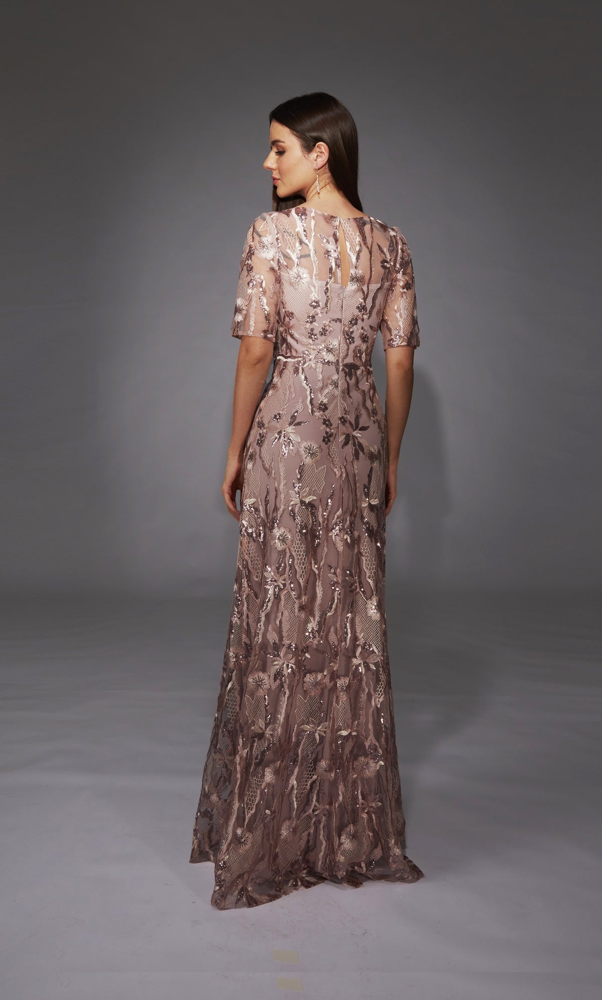 ALYCE Paris 27819 Special Occasion Illusion Neckline Chic Straight Dress