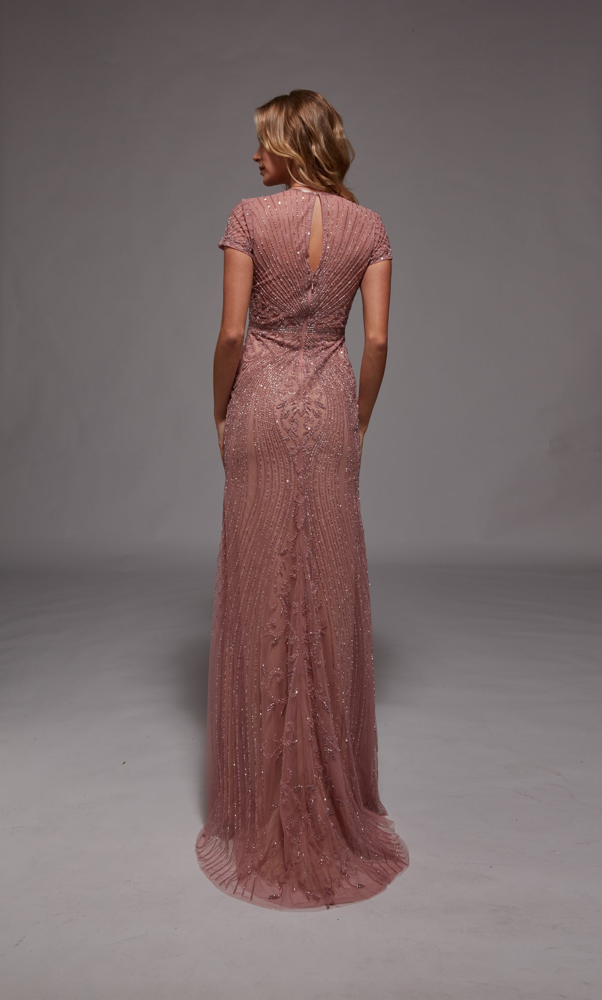 ALYCE Paris 27823 Special Occasion Scooped Neckline Embellished Straight Dress