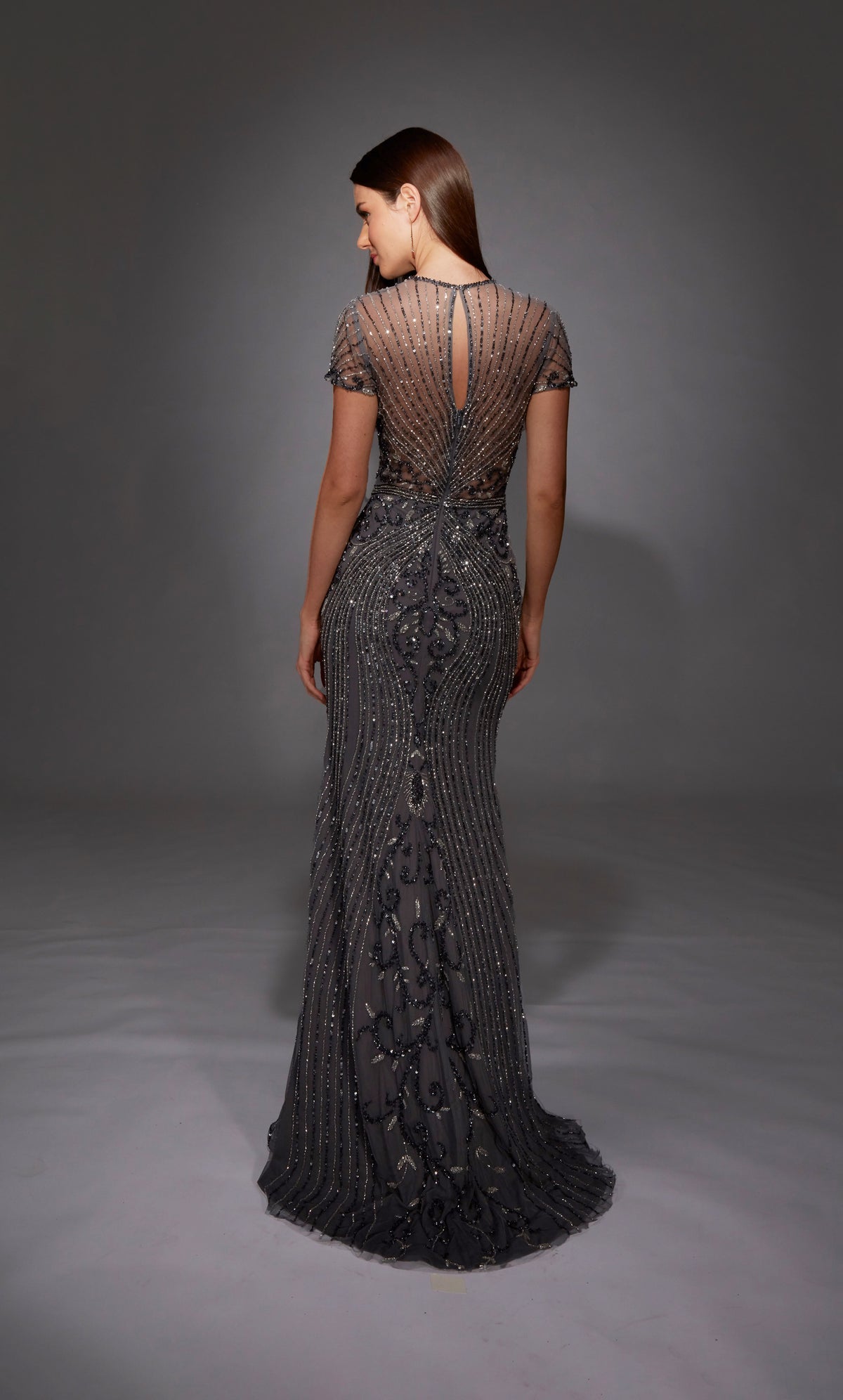 ALYCE Paris 27823 Special Occasion Scooped Neckline Embellished Straight Dress