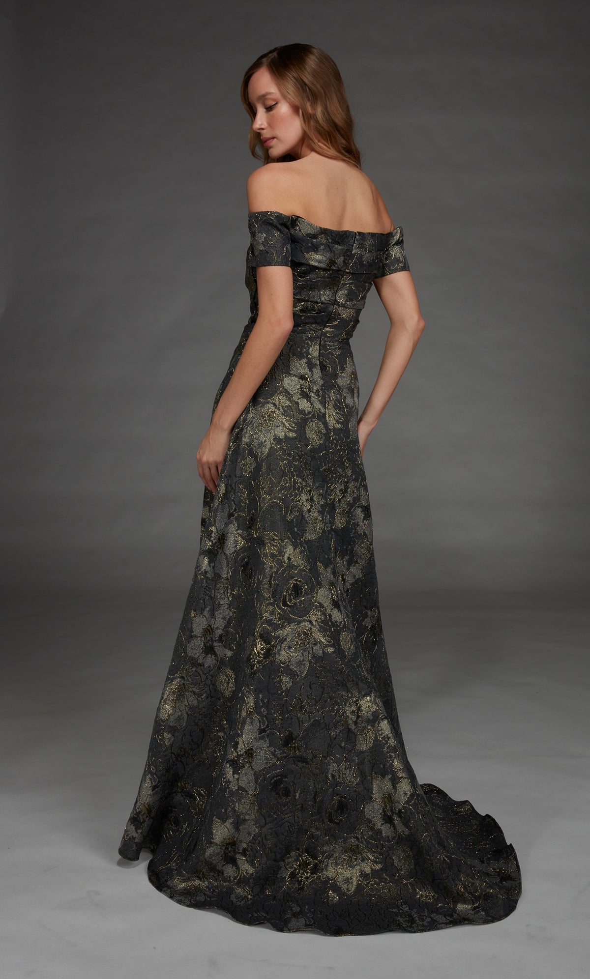 ALYCE Paris 27828 Special Occasion Off The Shoulder Neckline Ruched/draped A Line Dress