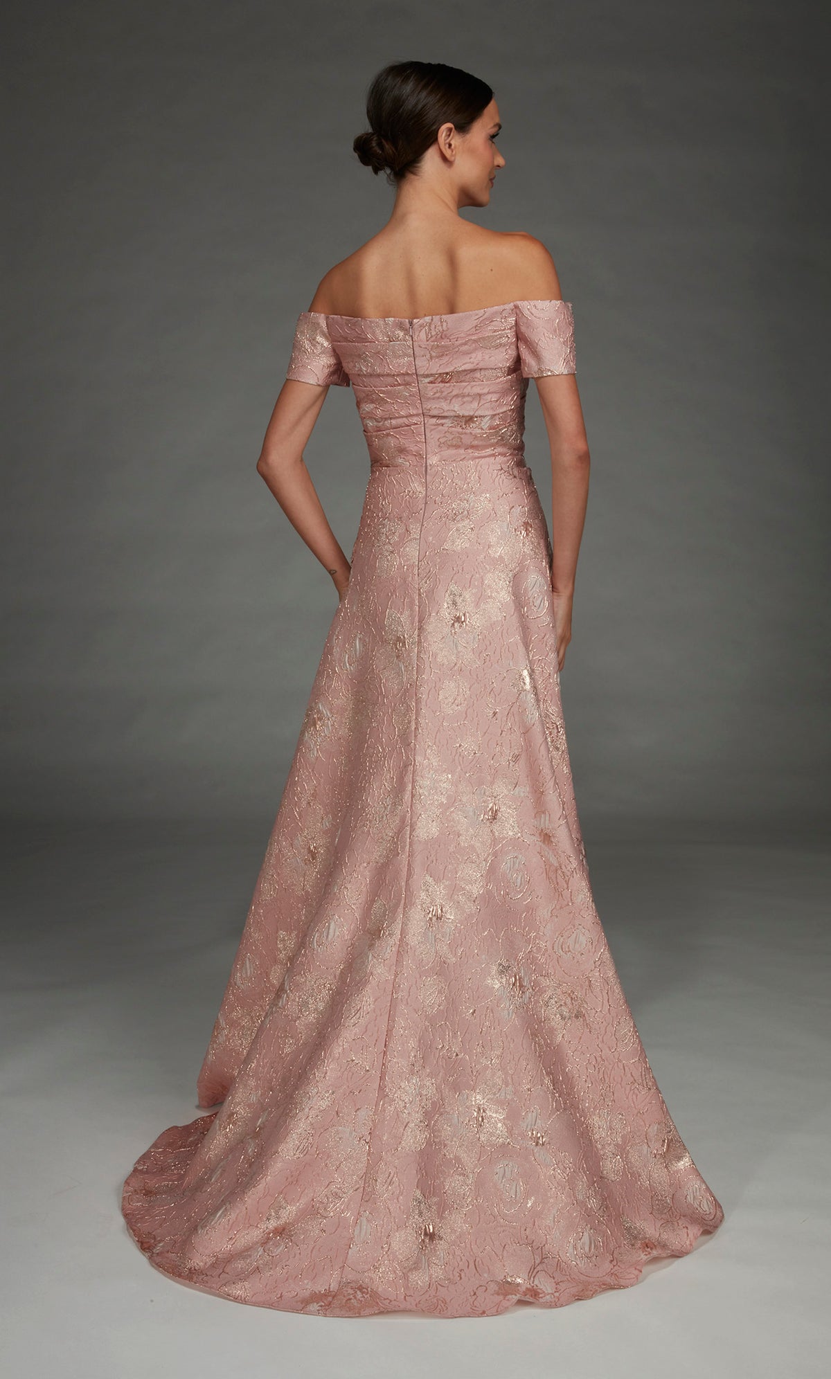 ALYCE Paris 27828 Special Occasion Off The Shoulder Neckline Ruched/draped A Line Dress