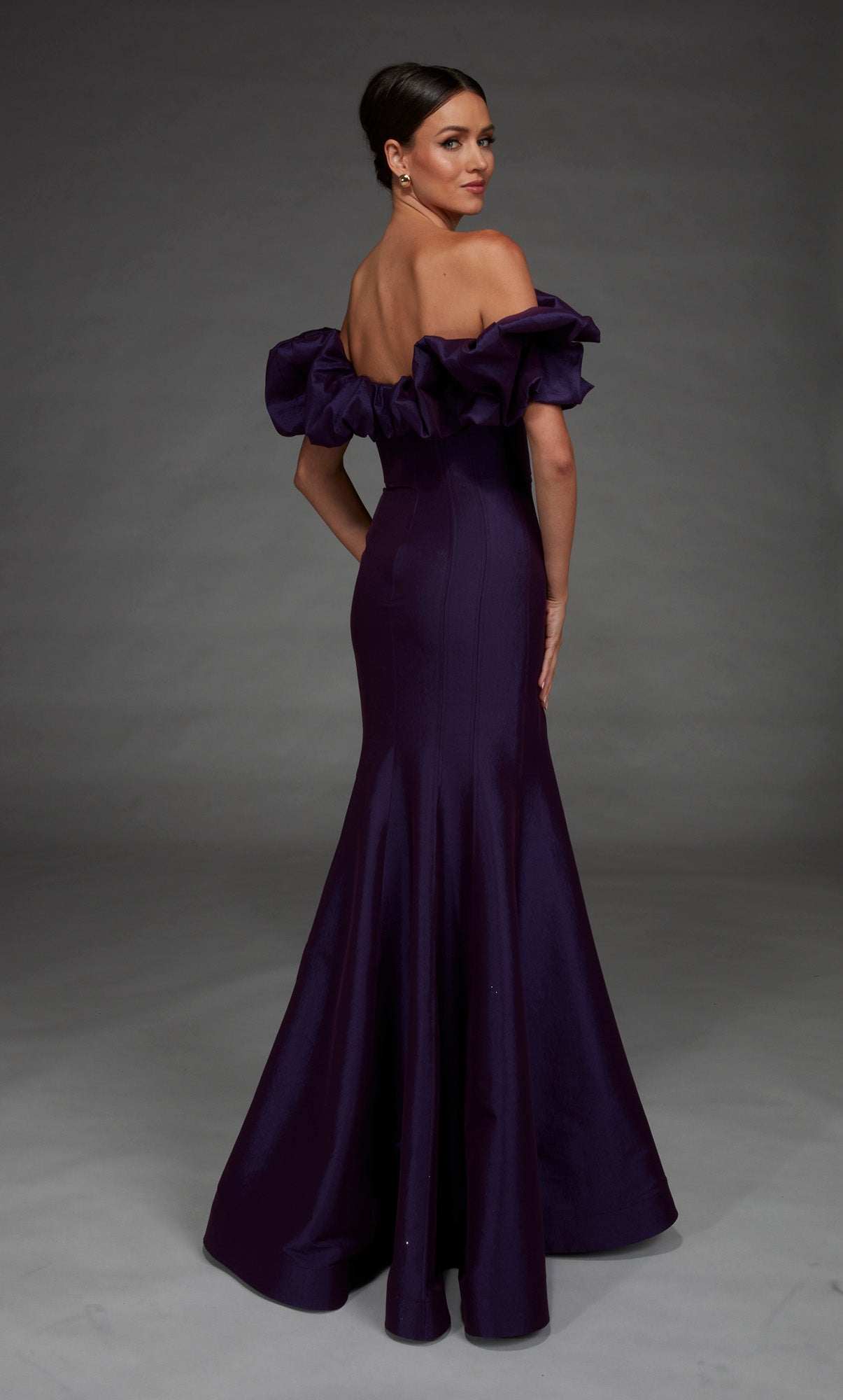 formal taffeta dresses Tina Holly TW603 Long Formal Dress Navy Blue / 6
