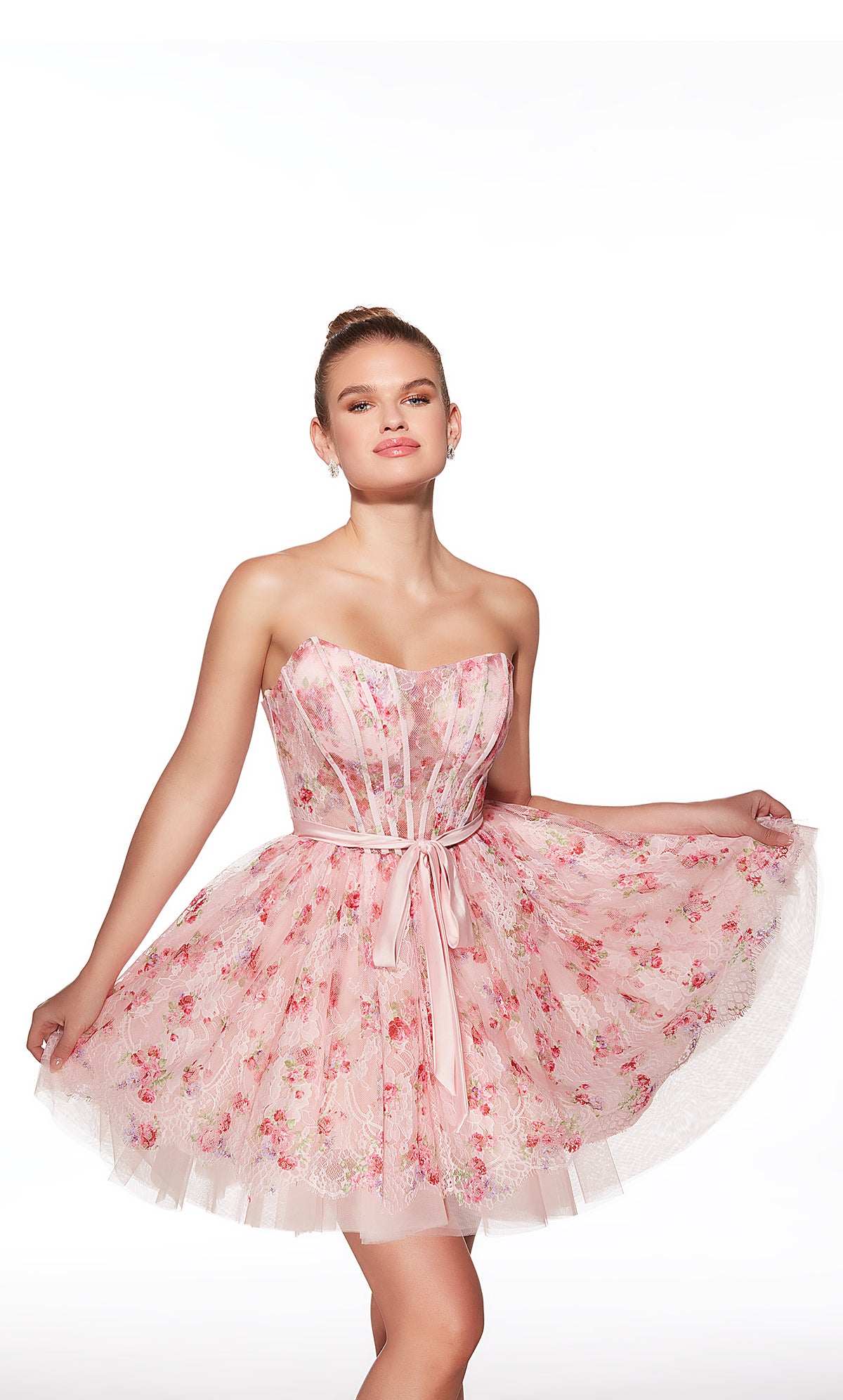 ALYCE Paris 30019 Homecoming Short Scoop Neckline Corset Medium Fullness Dress