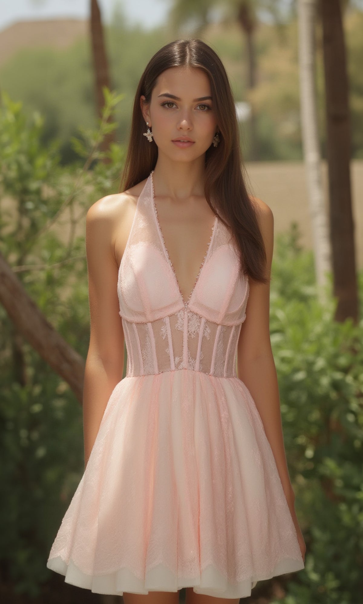 ALYCE Paris 30024 Homecoming Short Halter Corset A Line Dress