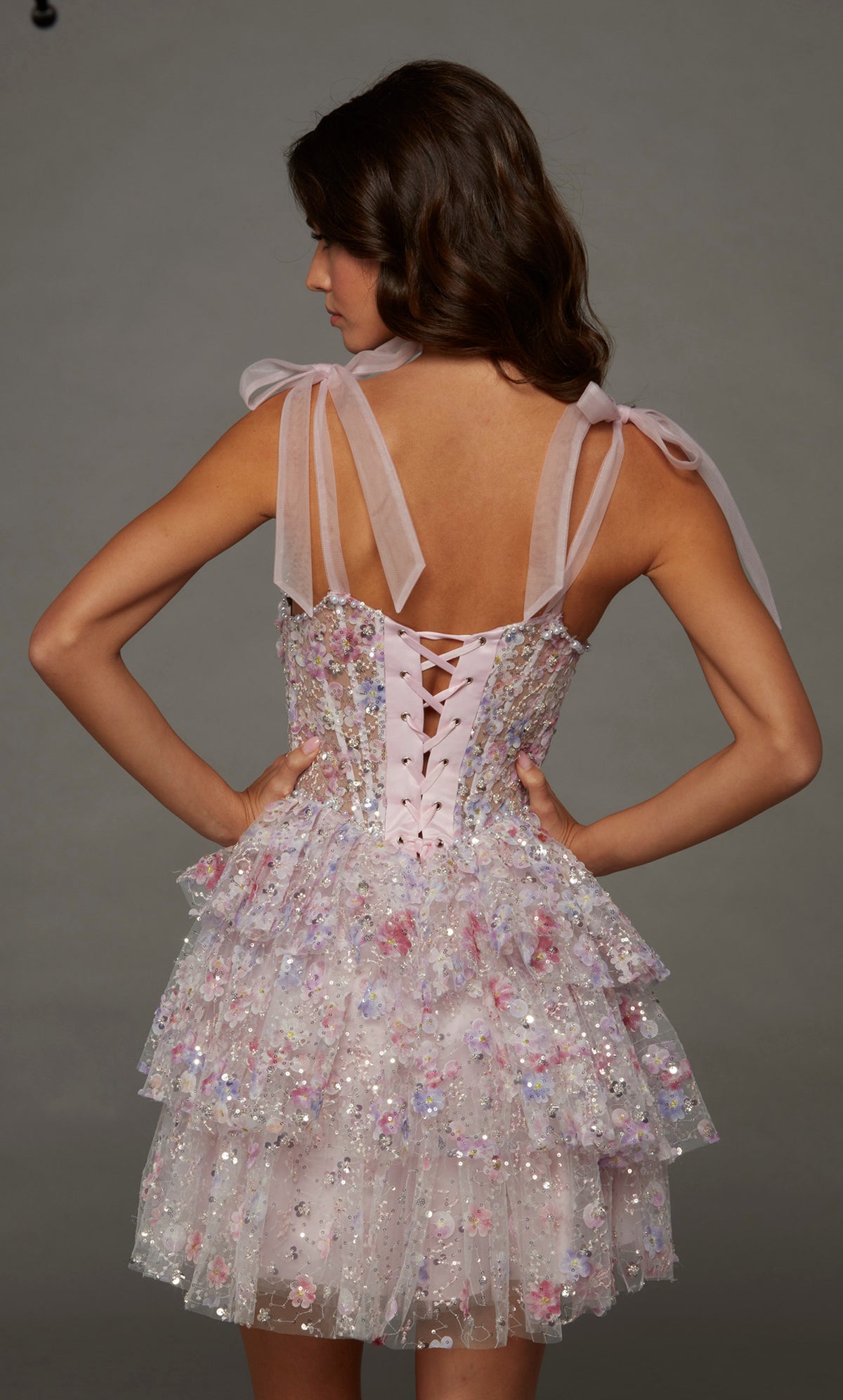ALYCE Paris 30093 Homecoming Short Sweetheart Neckline Ruffles A Line Dress
