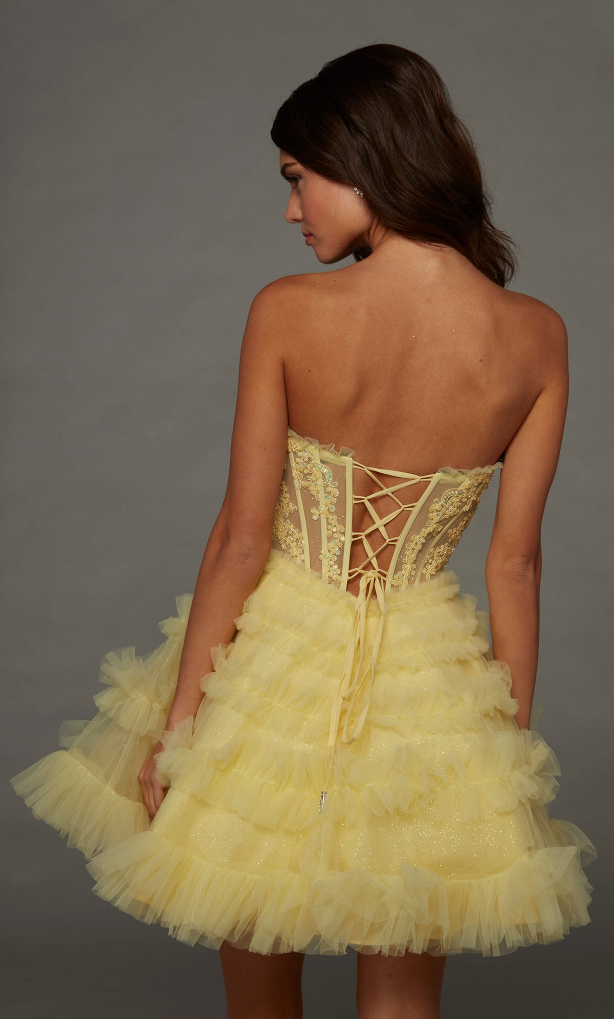 ALYCE Paris 30094 Homecoming Short Scooped Neckline Corset A Line Dress