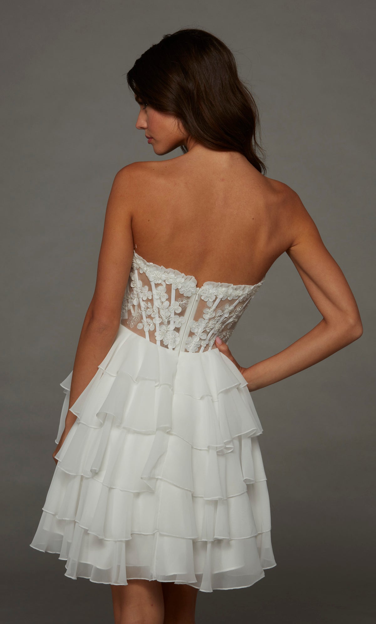 ALYCE Paris 30109 Homecoming Short Sweetheart Neckline Ruffles A Line Dress