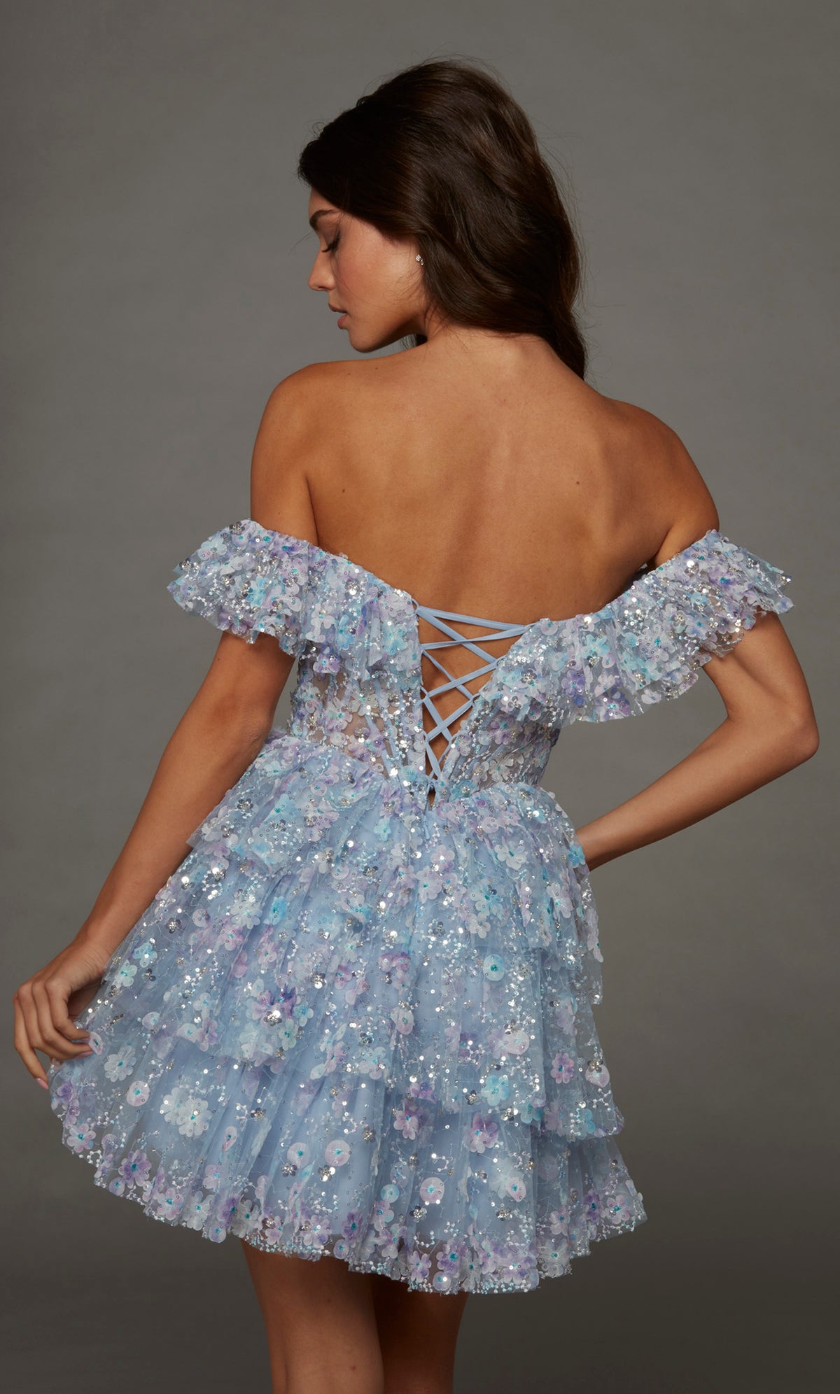 ALYCE Paris 30115 Homecoming Short Off The Shoulder Neckline Modest A Line Dress
