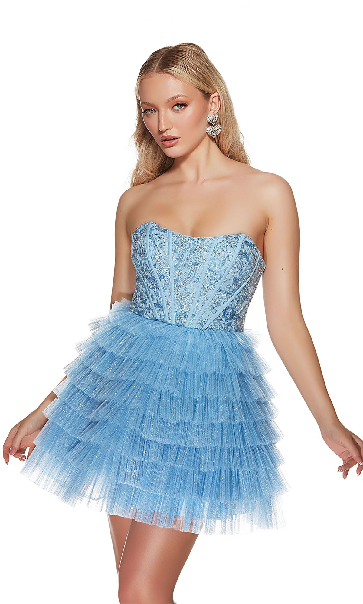 ALYCE Paris 3767 Party Strapless Corset Fit N Flare Dress