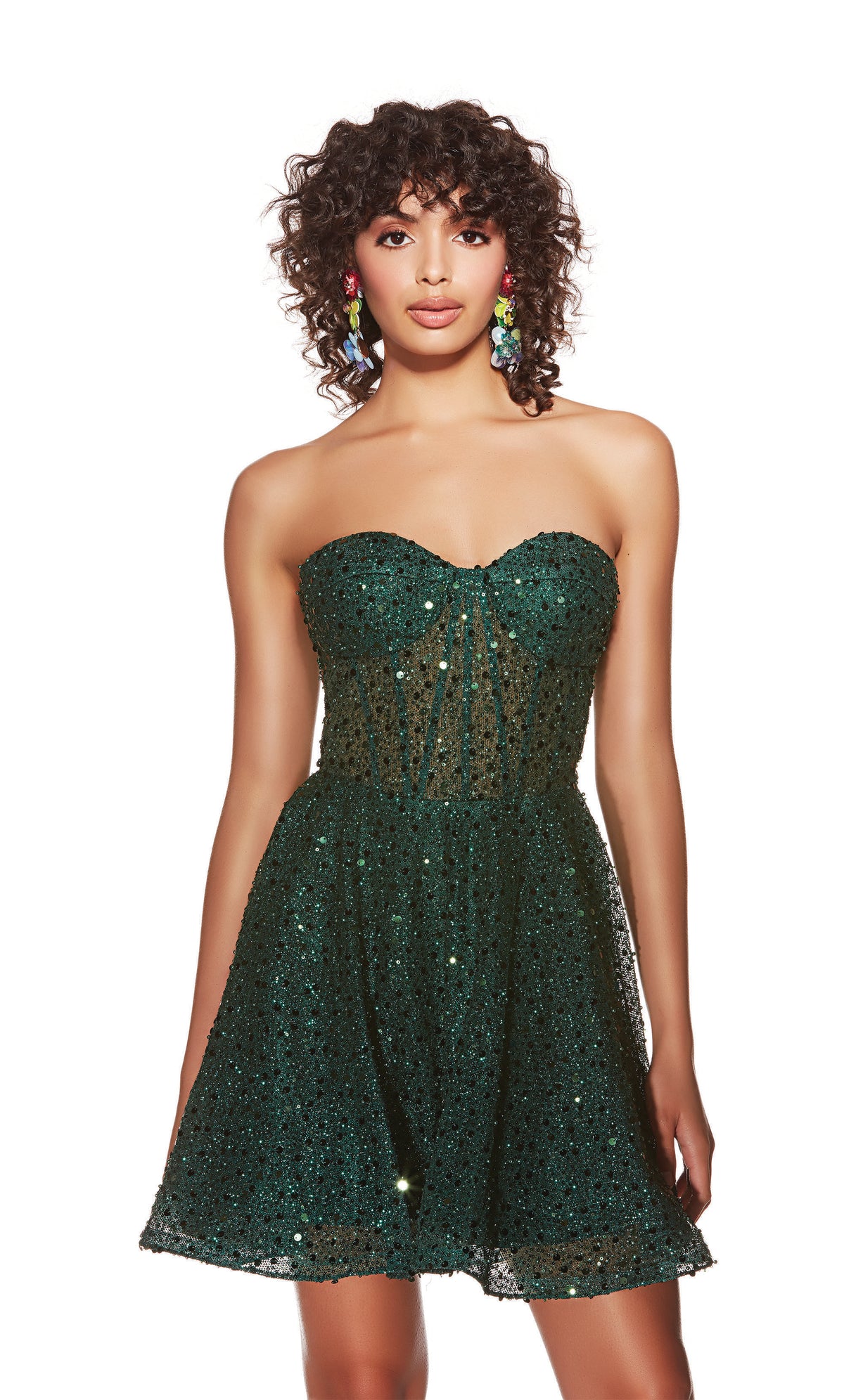 ALYCE Paris 3776 Party Strapless Corset Fit N Flare Dress