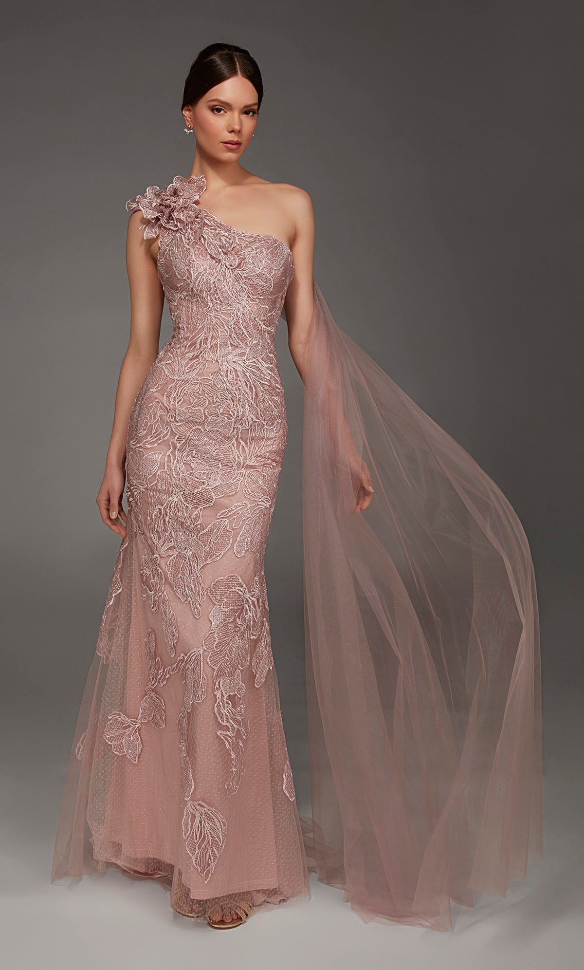 ALYCE Paris 55000 One Shoulder Neckline Chic Mermaid Dress