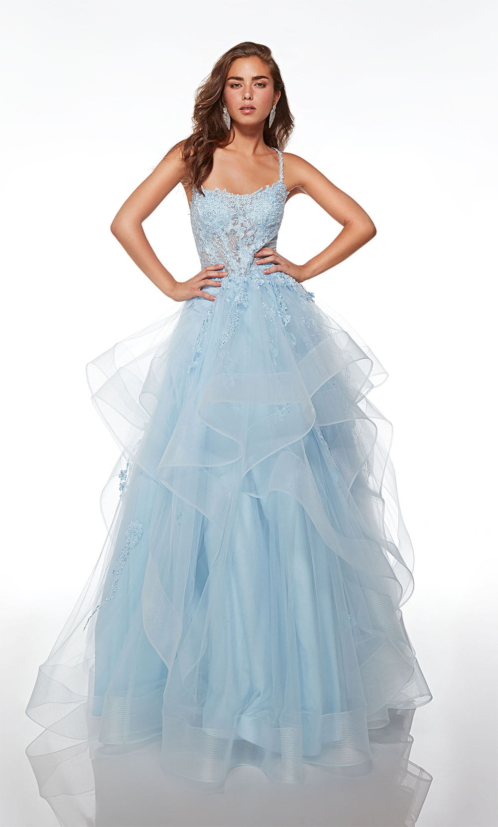 ALYCE Paris 61094 Alyce Long Sweetheart Ruffles Ballgown Dress