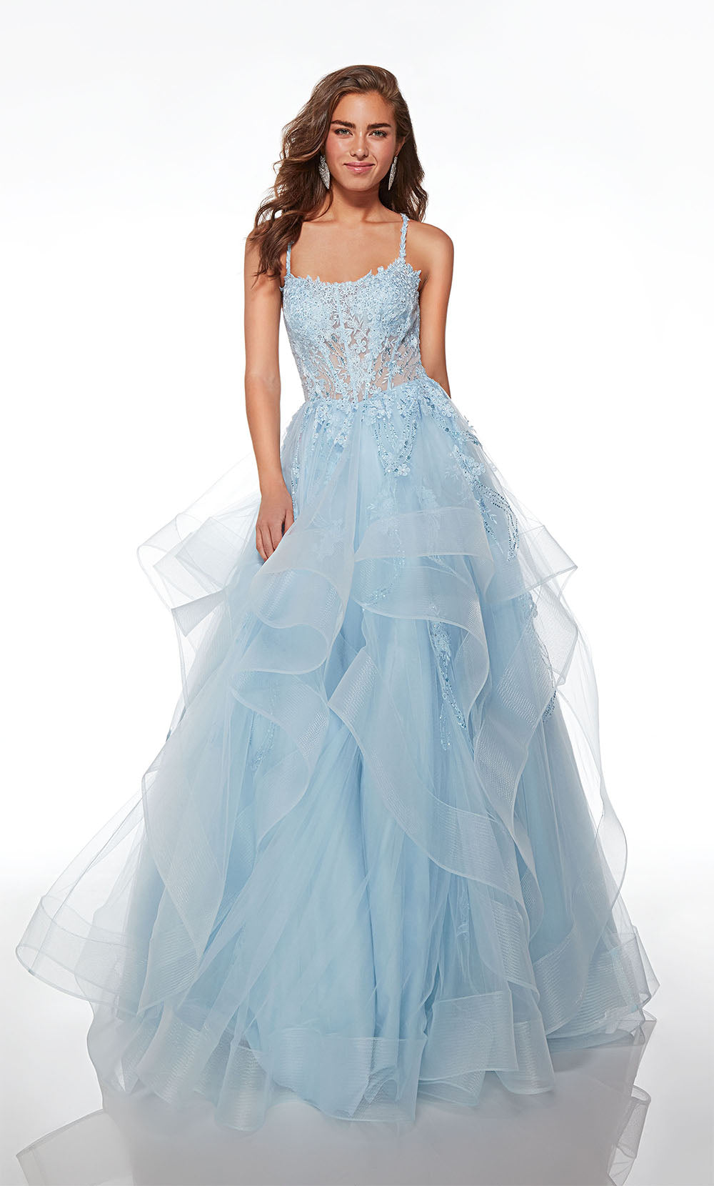 ALYCE Paris 61094 Alyce Long Sweetheart Ruffles Ballgown Dress