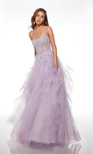 ALYCE Paris 61094 Alyce Long Sweetheart Ruffles Ballgown Dress