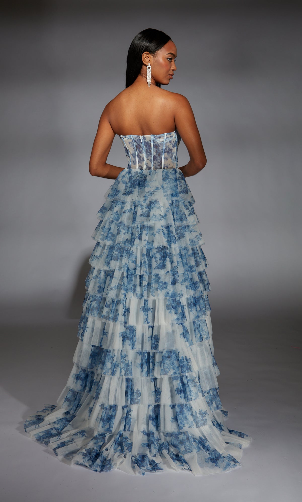 Formal Dress: 61763. Long, Strapless, A Line, Closed Back