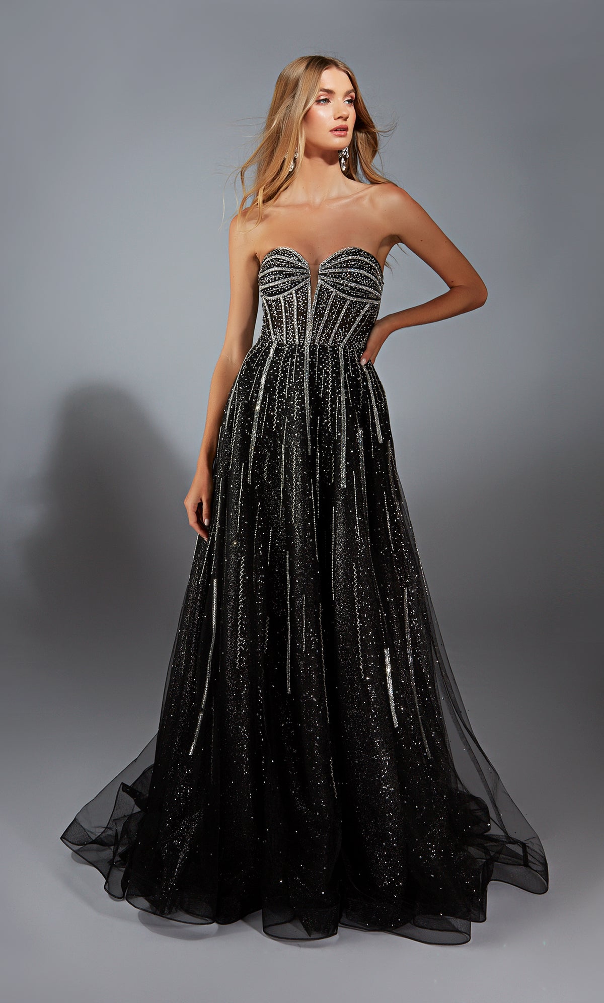 Formal Dress: 61770. Long, Strapless, Medium Fullness, Closed Back