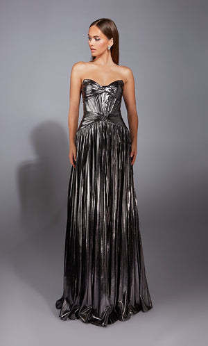 Formal Dress: 61779. Long, Strapless, A Line, Closed Back