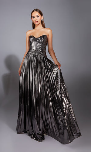 Formal Dress: 61779. Long, Strapless, A Line, Closed Back