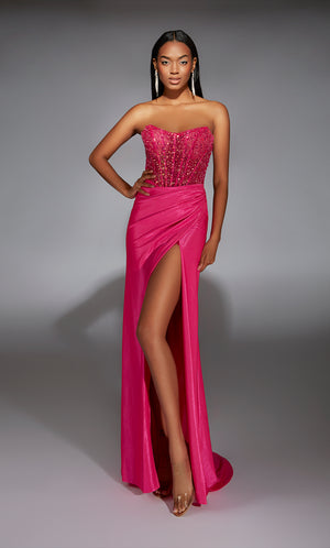 Formal Dress: 61844. Long, Strapless, Straight, Closed