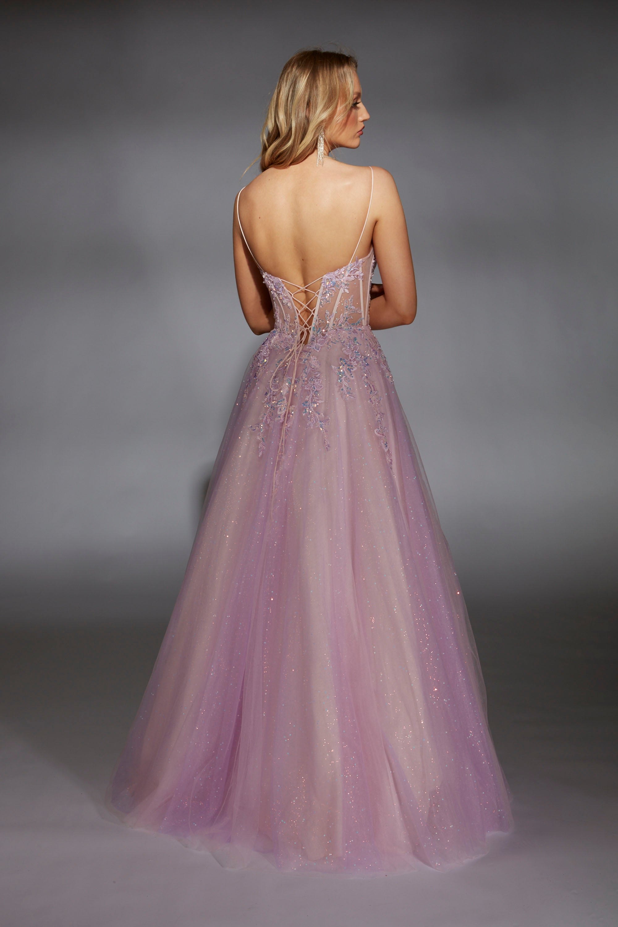 Formal Dress: 61865. Long, Plunging Neckline, Medium Fullnes | ALYCE Paris Formal Dress: 61865. Long, Plunging Neckline, Medium Fullnes | ALYCE Paris