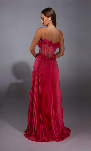 Formal Dress: 61935. Long, Strapless, A Line, Closed Back