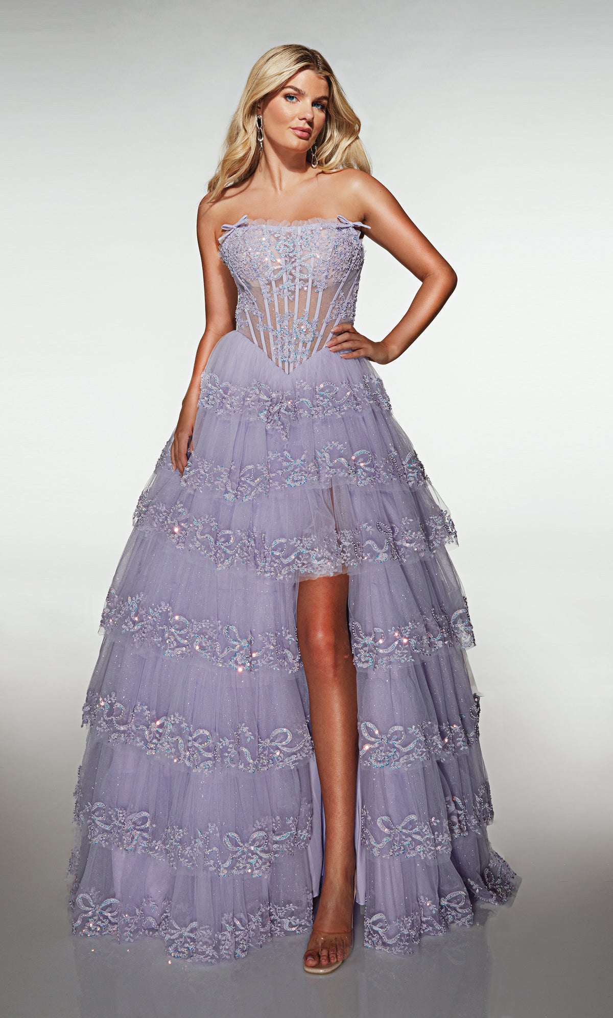 ALYCE Paris 62191 Alyce Long Strapless Neckline Elegant A Line Dress