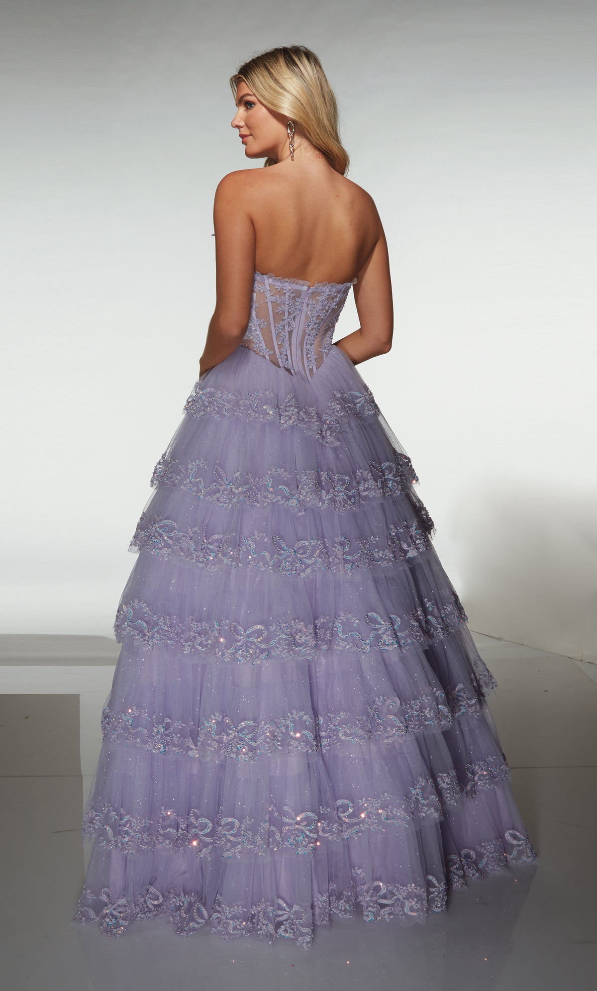 ALYCE Paris 62191 Alyce Long Strapless Neckline Elegant A Line Dress