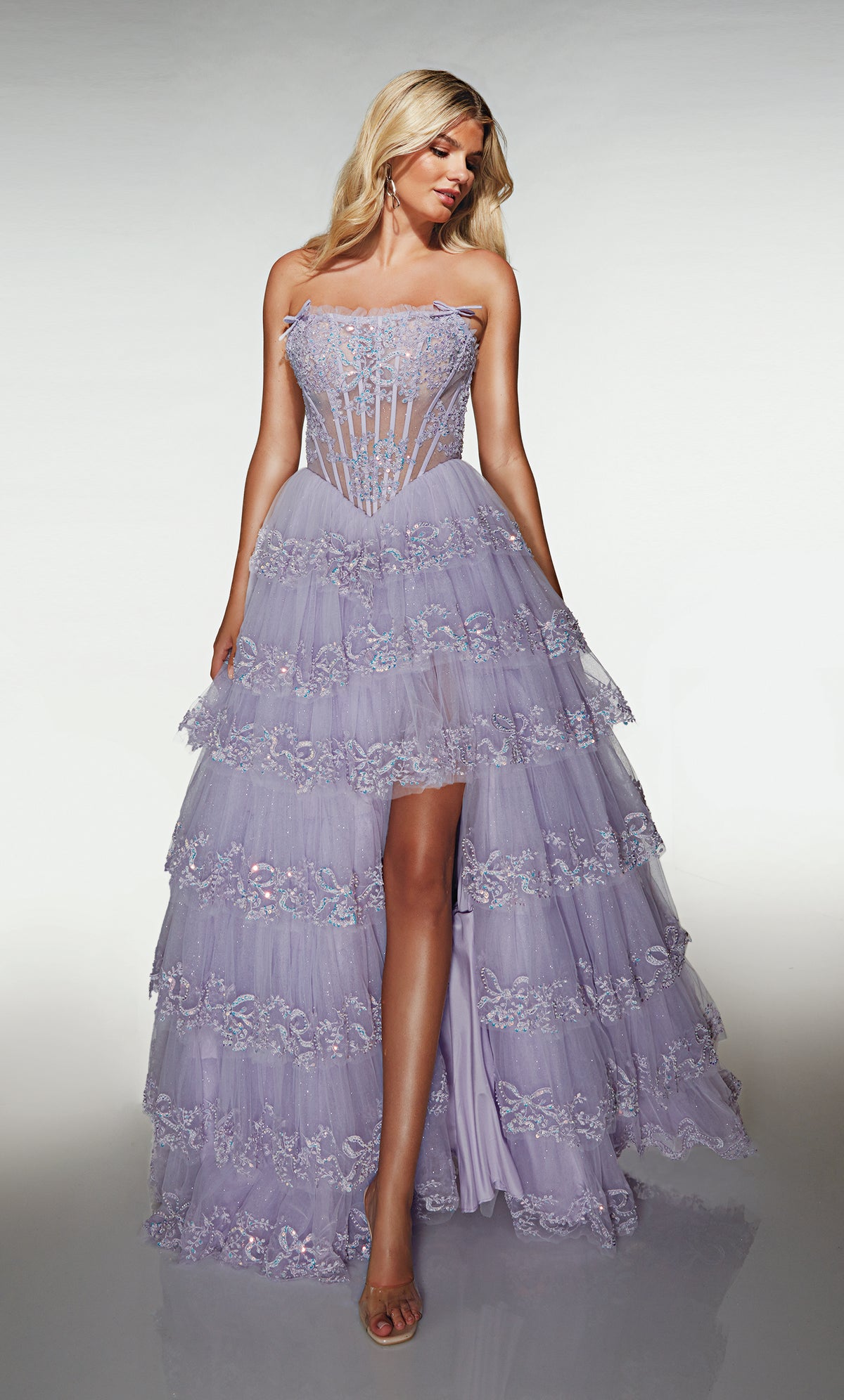 ALYCE Paris 62191 Alyce Long Strapless Neckline Elegant A Line Dress