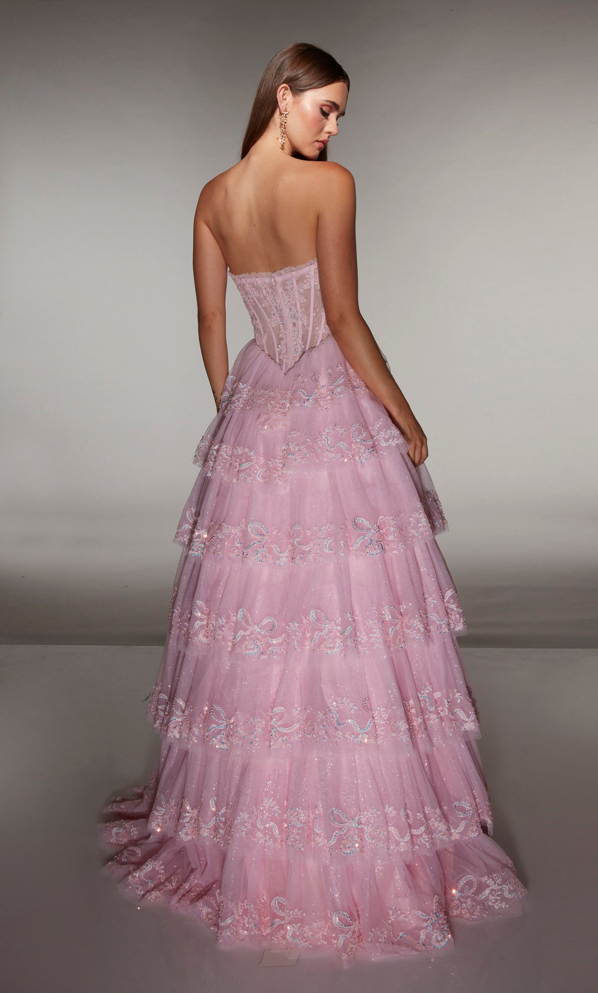 ALYCE Paris 62191 Alyce Long Strapless Neckline Elegant A Line Dress