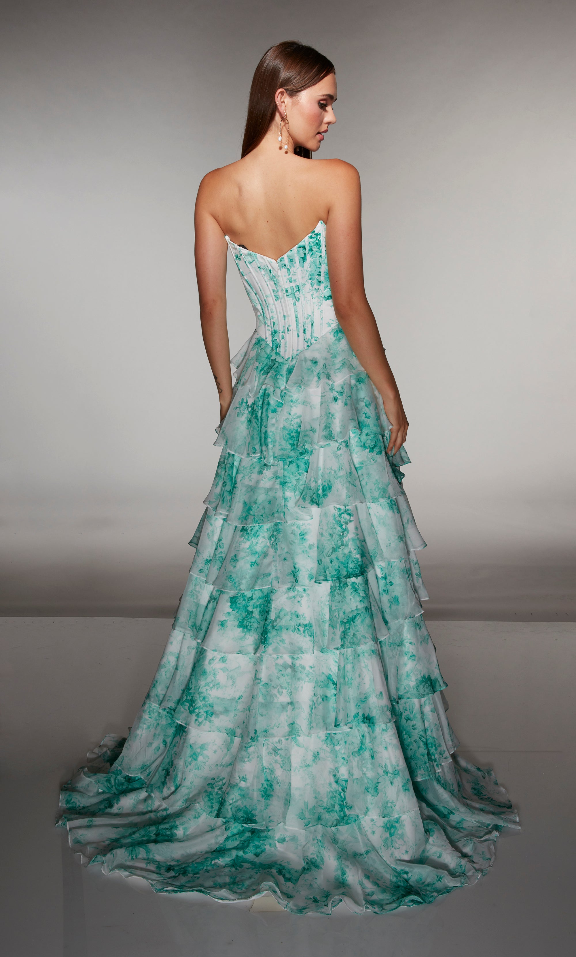 ALYCE Paris 62192 Alyce Long Sweetheart Neckline Ruffles A Line
