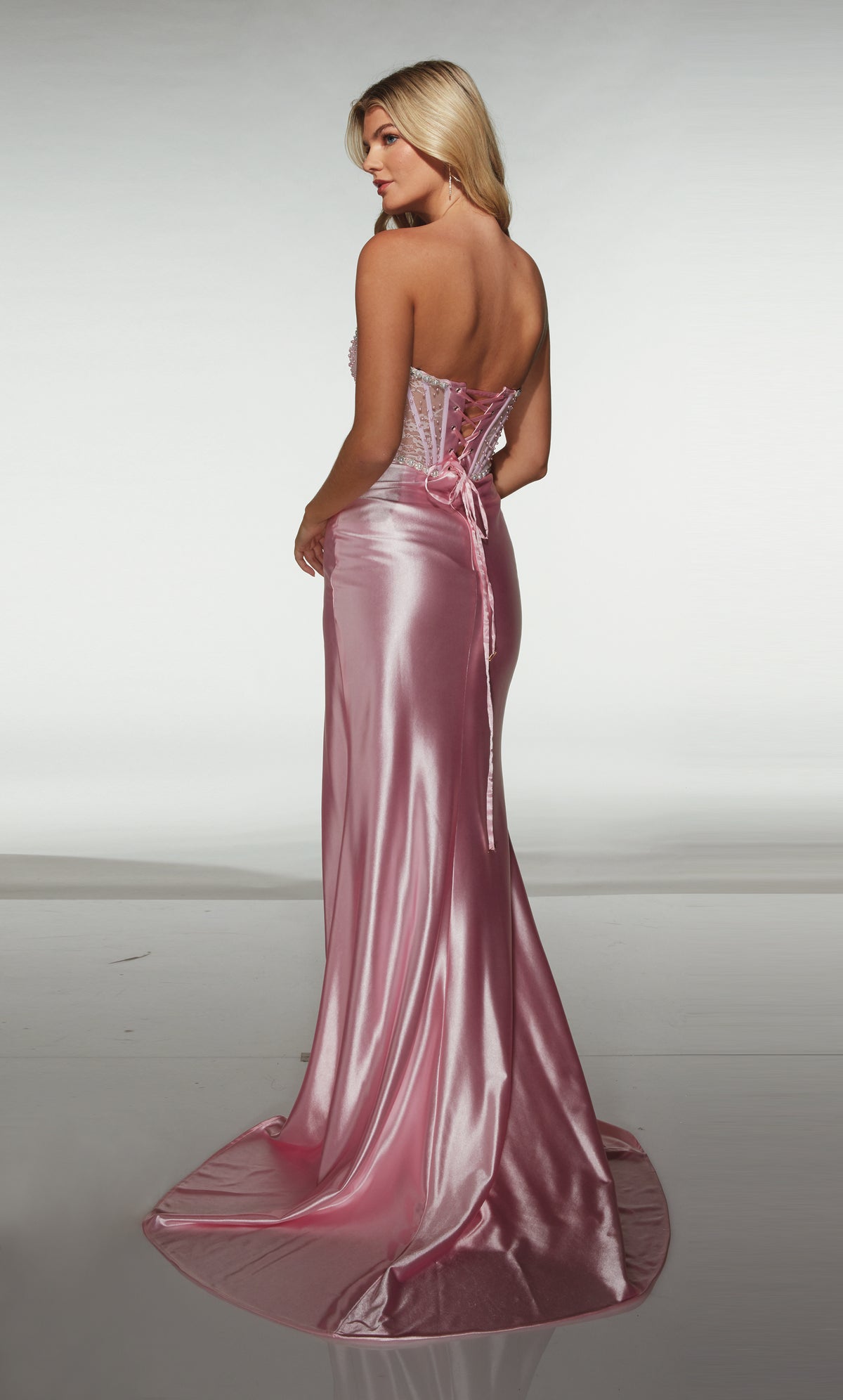 ALYCE Paris 62209 Alyce Long Sweetheart Neckline Corset Straight Dress