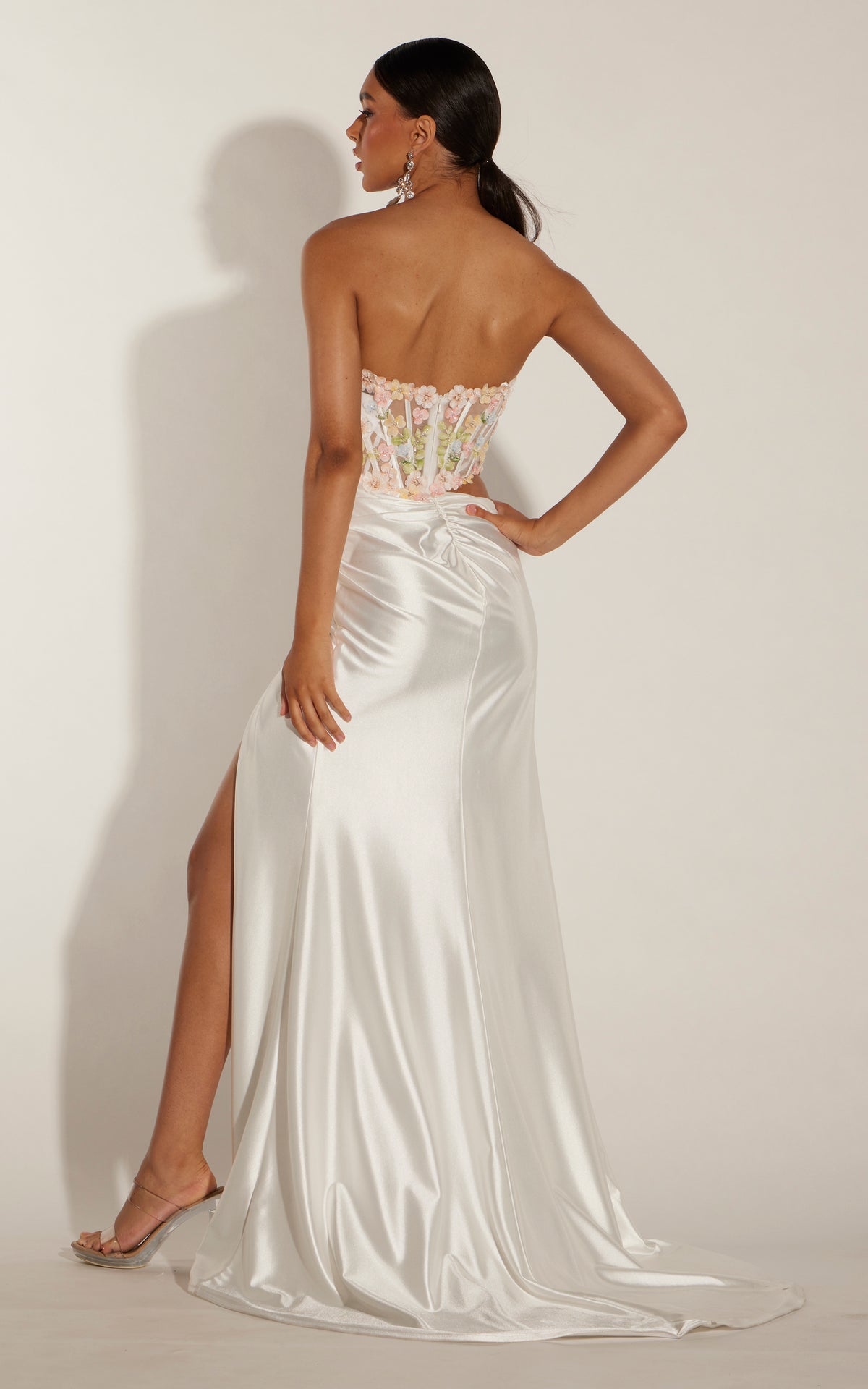 ALYCE Paris 62242 Alyce Long Strapless Neckline Embellished Fit N Flare Dress