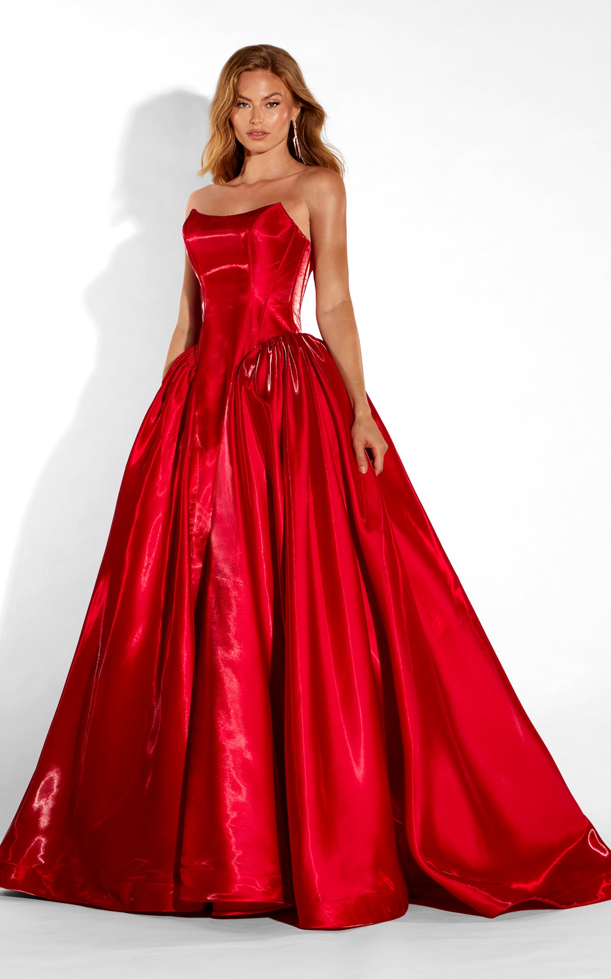 ALYCE Paris 62324 Alyce Long Strapless Neckline Plus Size Ballgown Dress