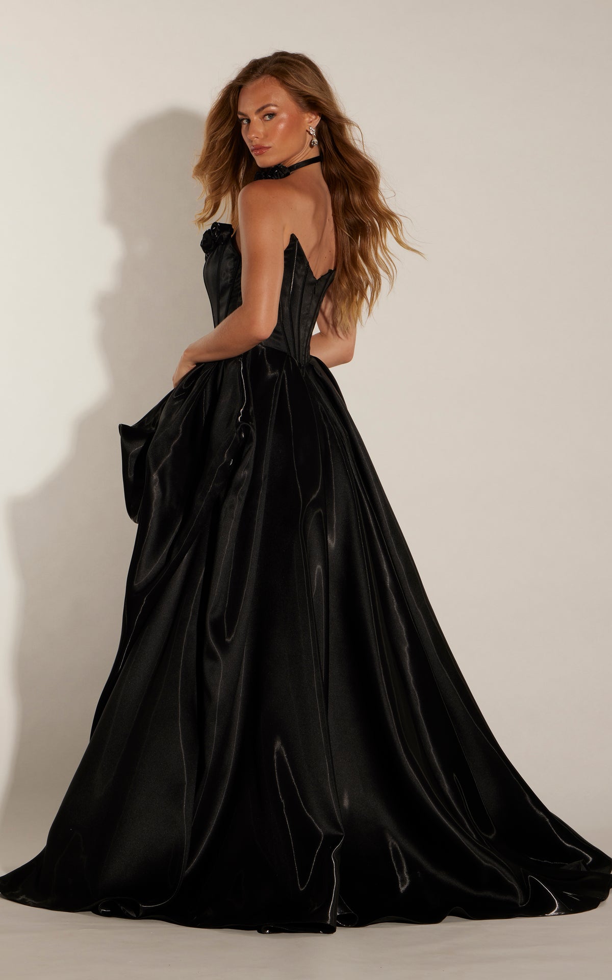 ALYCE Paris 62398 Alyce Long Scooped Neckline Elegant A Line Dress